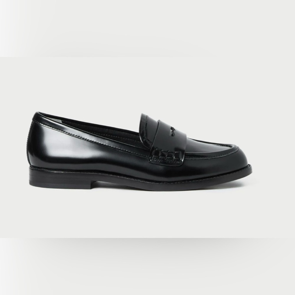 Loeffler Randall Black Leather Loafers - Picture 7 of 10